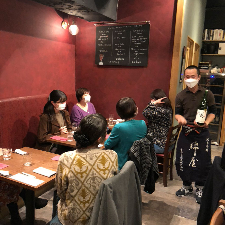純米酒とフランス料理のマリアージュイベントもよう